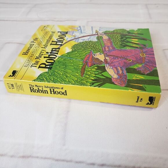 Vtg Illustrated Classic The Merry Adventures of Robin Hood PB Adapted Mini Book - Picture 2 of 8